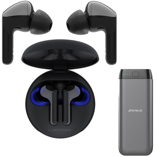 LG TONE Free HBS-FN6 True Wireless Earbuds Bluetooth Meridian Audio + Power Bank