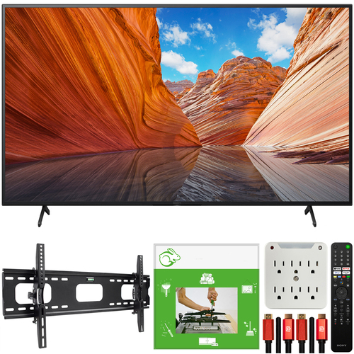 Sony KD43X80J 43` X80J 4K UHD LED Smart TV 2021 +TaskRabbit Installation Bundle