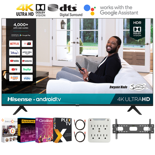 Hisense 43H6570G H65G 43` 4K UHD Android Smart TV + Movies Streaming Pack