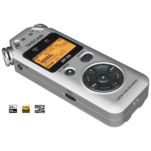 Tascam DR-05 - Portable Digital Recorder (Silver) - Renewed
