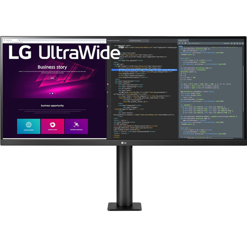 LG 34` 21:9 UltraWide QHD 3440x1440 Ergo IPS HDR Monitor 34WN780-B - Open Box