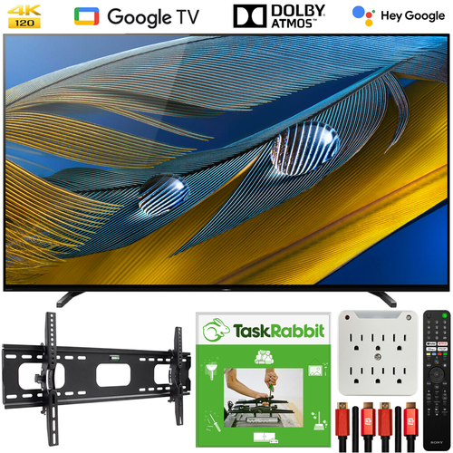 Sony XR65A80J 65` A80J 4K OLED Smart TV 2021 with TaskRabbit Installation Bundle