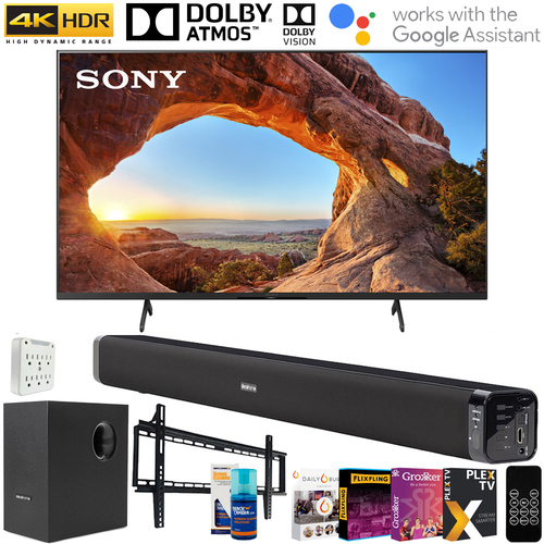 Sony KD85X85J 85` X85J 4K UHD LED Smart TV (2021) w/ Deco Soundbar Bundle