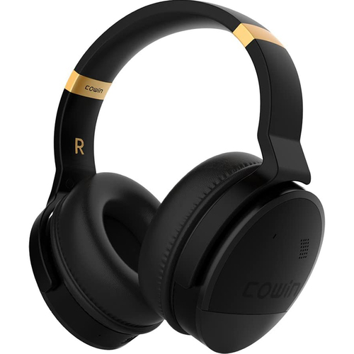E8 Perfect Quiet Active Noise Cancelling Bluetooth Headphones, Black/Gold