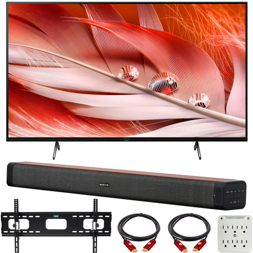 Sony XR55X90J 55` X90J 4K UHD LED Smart TV 2021 with Deco Home 60W Soundbar Bundle