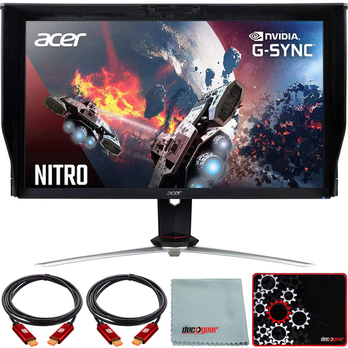 Acer Nitro 27` UHD 3840x2160 IPS NVIDIA G-SYNC Gaming Monitor + Mouse Pad Bundle