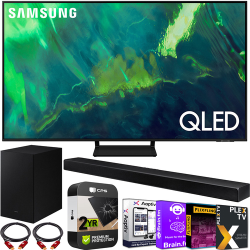 Samsung QN65Q70AA 65` QLED 4K Smart TV HW-A650 Soundbar Extended TV Warranty