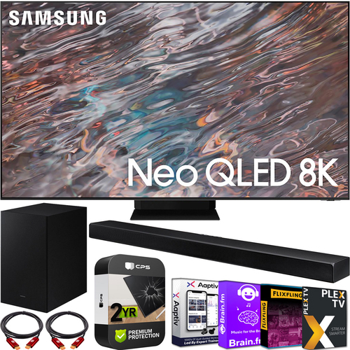 Samsung QN65QN800A 65` Neo QLED 8K Smart TV HW-A650 Soundbar Extended TV Warranty