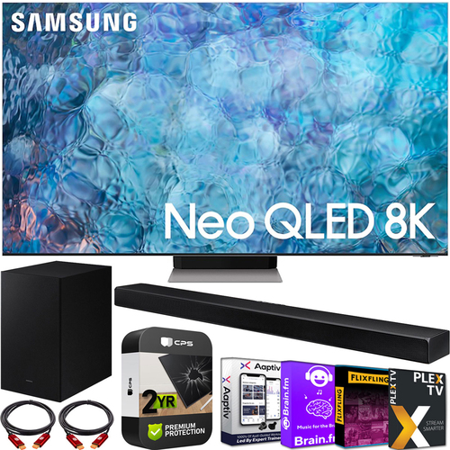 Samsung QN85QN900A 85` Neo QLED 8K Smart TV HW-A650 Soundbar Extended TV Warranty