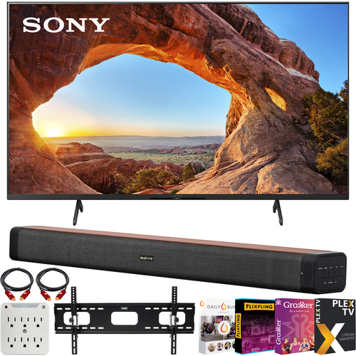 Sony KD85X85J 85` X85J 4K Ultra HD LED Smart TV (2021 Model) + Deco Soundbar Bundle