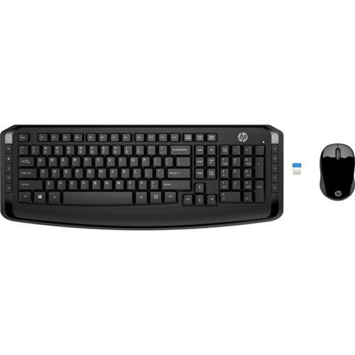 Wireless Keyboard and Mouse 300 in Black - 3ML04AA#ABL