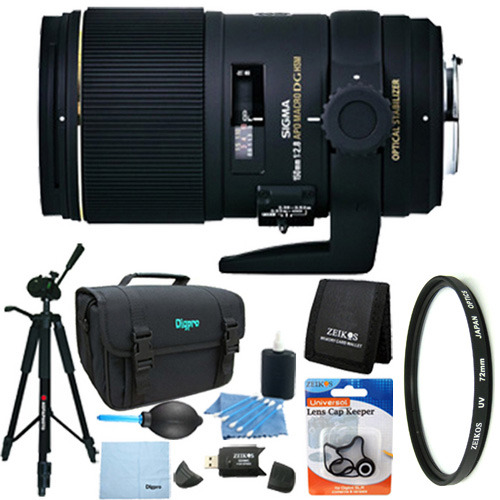 Sigma AF 150mm F2.8 APO MACRO EX DG OS HSM F/NIKON Lens Kit Bundle