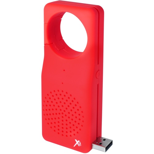 Xit Water-Resistent Bluetooth Speaker with Built-in Microphone Red