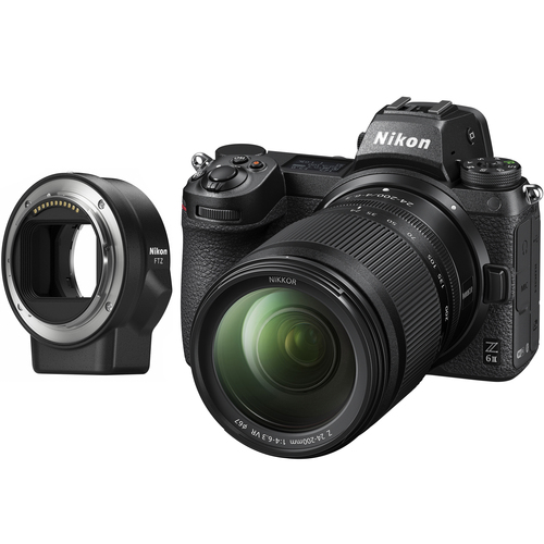 Nikon Z6II Full-Frame Mirrorless Camera + 24-200mm Lens Kit + FTZ Adapter Bundle