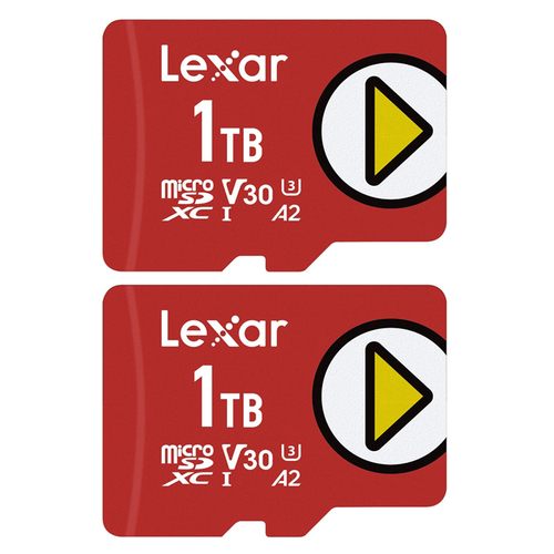 Lexar PLAY 1TB microSDXC UHS-I Memory Card Up to 150MB/s Read 2 Pack