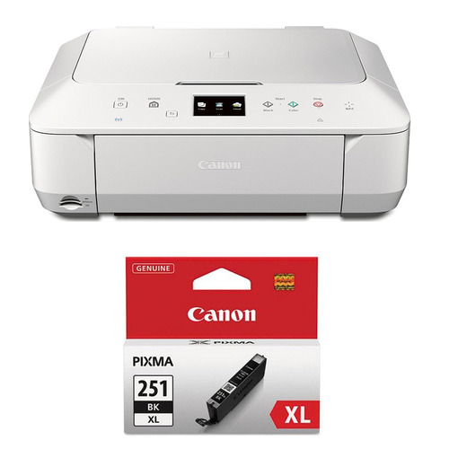Canon PIXMA MG6620 Wireless Color Photo All-in-One Inkjet White Printer XL Ink Bundle