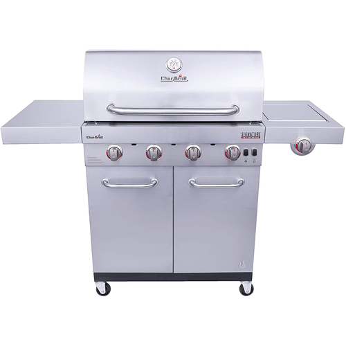 Char-Broil Signature TRU-Infrared 4-Burner Gas Cabinet Grill - Stainless Steel - 463255020