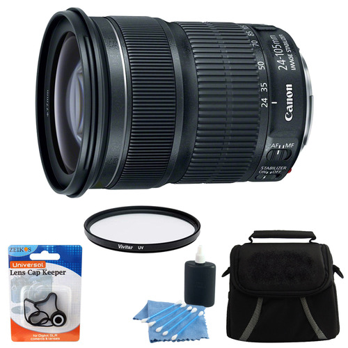Canon EF 24-105mm f/3.5-5.6 IS STM Camera Lens Bundle
