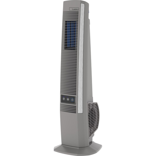 Lasko 42` Indoor/Outdoor Oscillating Living Tower Fan in Gray - YF202