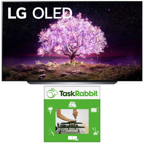LG OLED48C1PUB 48 Inch 4K Smart OLED TV (2021 Model) + TV Installation Voucher