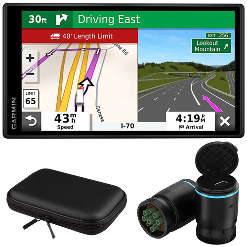 Garmin 010-02603-00 Dezl OTR500 5.5` GPS Truck Navigator w/ eLog Compliant ELD Bundle