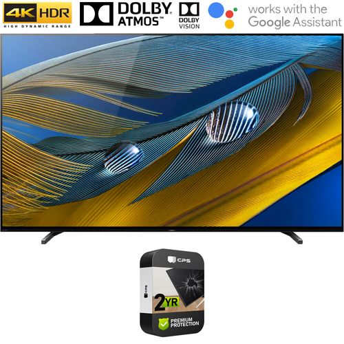 Sony XR77A80J 77` A80J 4K OLED Smart TV 2021 w/Premium 2Year Extended Protection Plan
