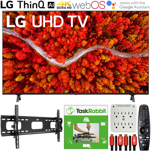 LG 43UP8000PUA 43` 4K UHD Smart webOS TV 2021 +TaskRabbit Installation Bundle