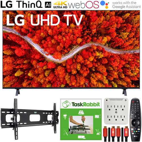 LG 50UP8000PUA 50` 4K UHD Smart webOS TV 2021 +TaskRabbit Installation Bundle