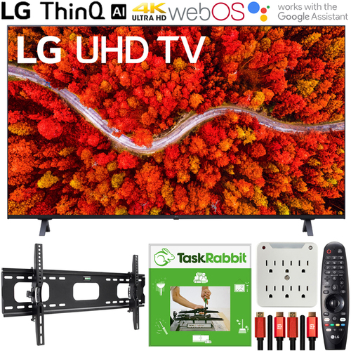 LG 75UP8070PUA 75` Series 4K Smart UHD TV 2021 +TaskRabbit Installation Bundle