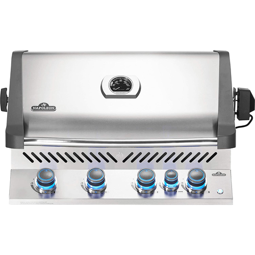Napoleon Built-In Prestige 500 RB Propane Outdoor Grill with Rear Burner - BIP500RBPSS-3