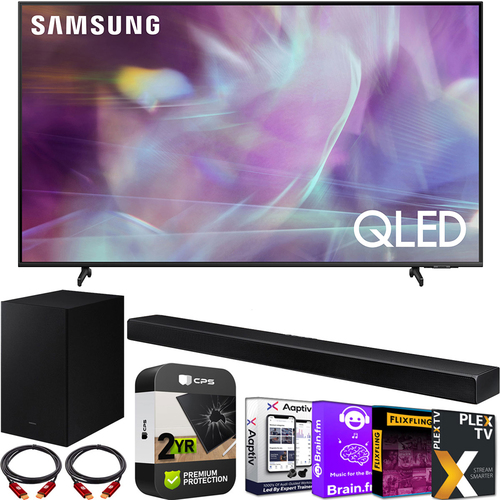 Samsung 55 Inch QLED 4K UHD Smart TV (2021) HW-A650 Soundbar Extended TV Warranty
