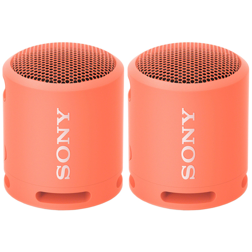 Sony XB13 EXTRA BASS Portable Wireless Bluetooth Speaker Coral Pink 2 Pack
