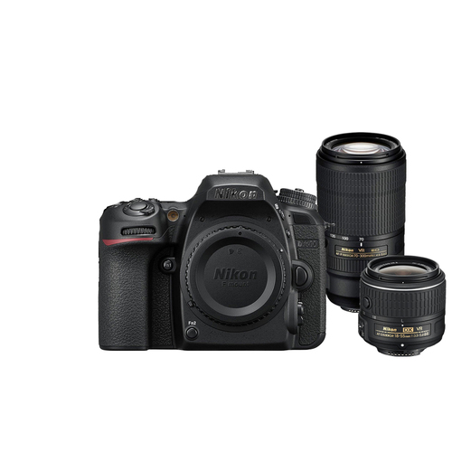 Nikon D7500 20.9MP DX-Format Digital SLR Camera + 18-55 VR & 70-300 AF-P VR