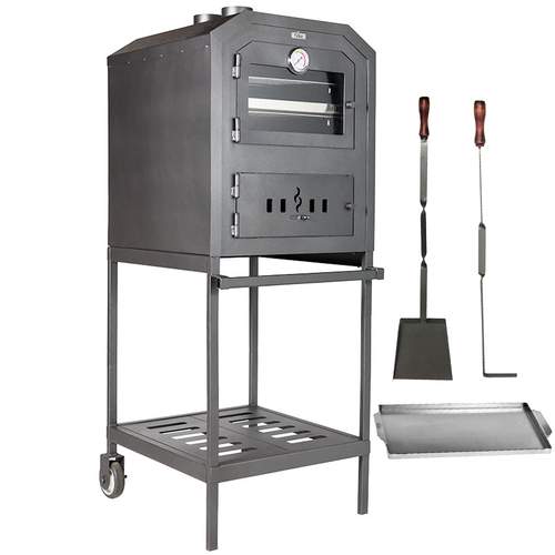Nuke Wood Fired Outdoor Oven with Wheels 23.5` - Oven 60 - OVEN6002