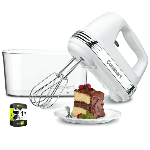 Cuisinart Power Advantage PLUS 9-Speed Hand Mixer White with Extended Warranty