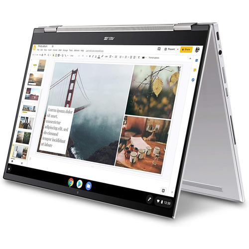 Asus Chromebook Flip C436 2-in-1 14` Touchscreen Laptop, White - C436FA-DS388T