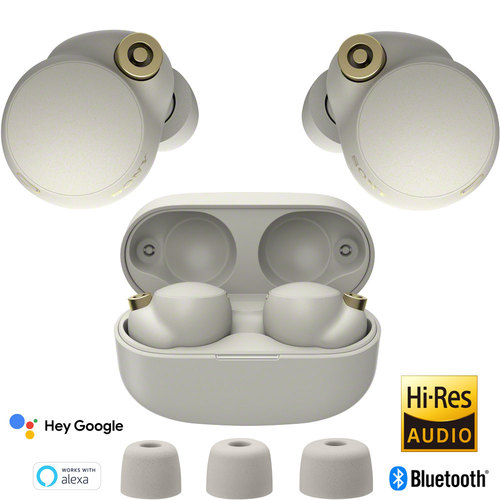 WF-1000XM4 Industry Leading Noise Canceling Truly Wireless Earbuds (Silver)