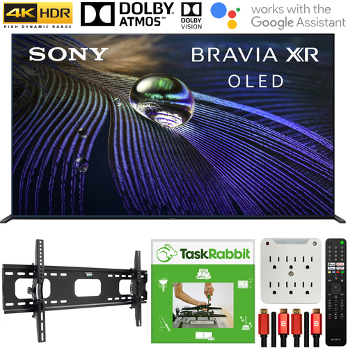 Sony XR83A90J 83` OLED 4K HDR Ultra Smart TV 2021 +TaskRabbit Installation Bundle