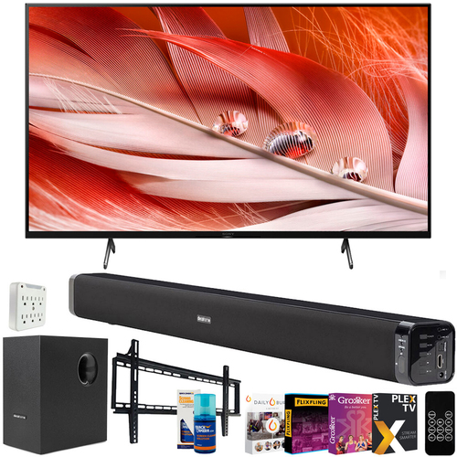 Sony XR75X90J 75` X90J 4K UHD Full Array LED Smart TV 2021 w/ Deco Soundbar Bundle