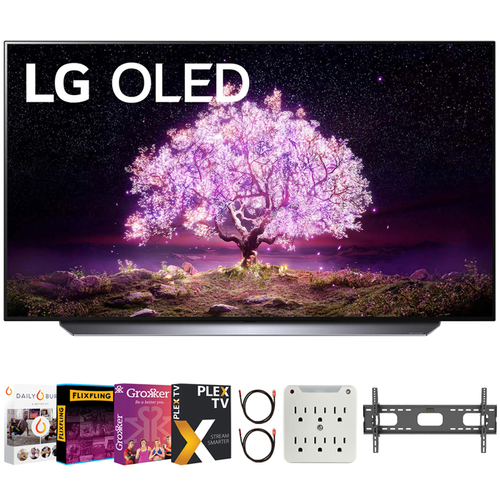 LG 83 inch Class 4K Smart OLED TV with AI ThinQ 2021 Model+Movies Streaming Pack