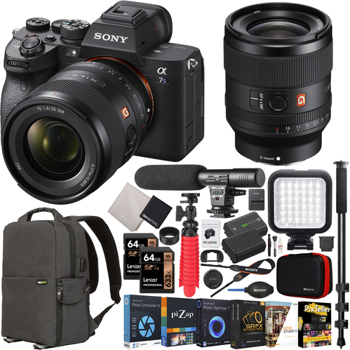 Sony a7S III Mirrorless Full Frame Camera +FE 35mm F1.4 GM Lens SEL35F14GM Kit Bundle