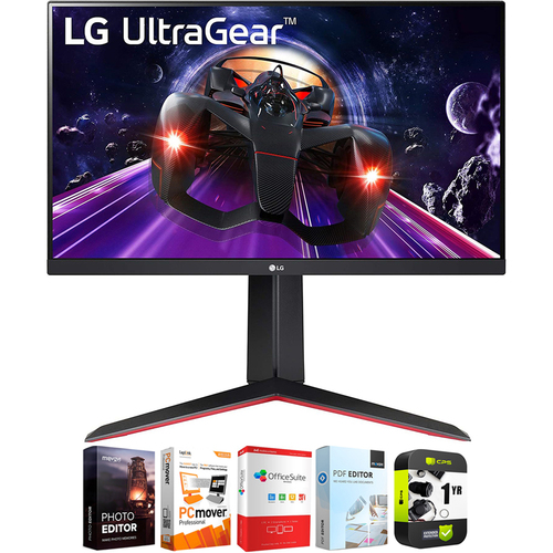 LG 24'' UltraGear FHD IPS 1ms 144Hz HDR Monitor + Warranty and Software Bundle