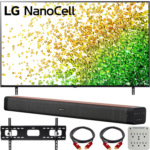 LG 50` NanoCell 80 Series LED 4K UHD Smart webOS TV with Deco Home Soundbar Bundle