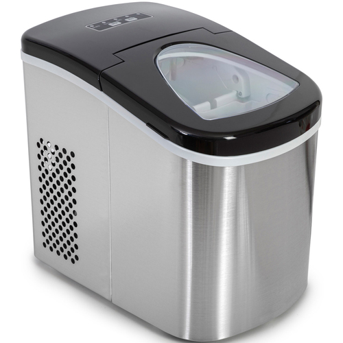 General Brand Stainless Steel Compact Electric Ice Maker | Top Load | 26 Lbs Per Day