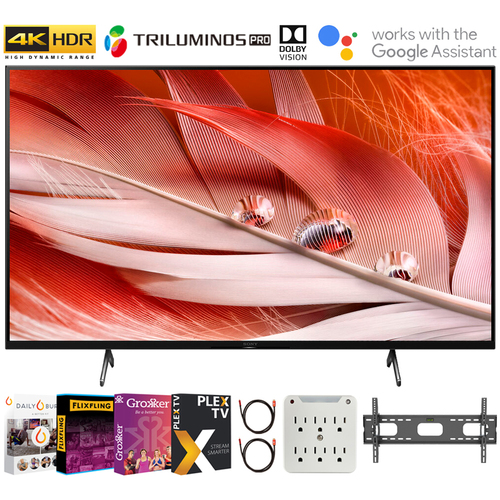 Sony XR75X90J 75` X90J 4K UHD Full Array LED Smart TV (2021) + Movies Streaming Pack