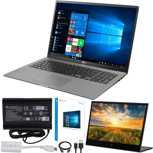 LG Gram 17` Laptop i7-1065G7 16GB 512GB SSD + Deco Gear 15.6` Portable IPS Monitor