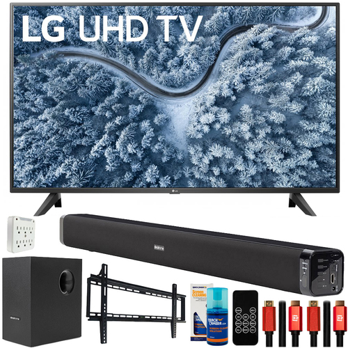LG UP7000PUA 43 inch Series 4K Smart UHD TV 2021 with Deco Gear Home Theater Bundle