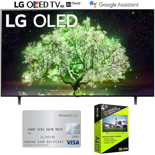 LG OLED55A1PUA 55` 4K OLED TV (2021) w/ 4-Year Accidental Warranty & $50 Visa Card