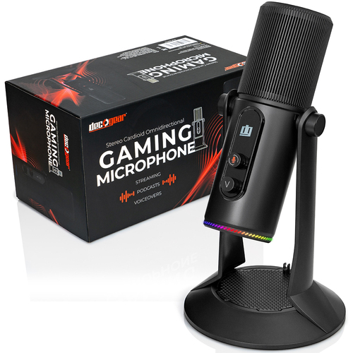 Deco Gear PC Microphone for Gaming, Streaming, Music Recording - Renewed