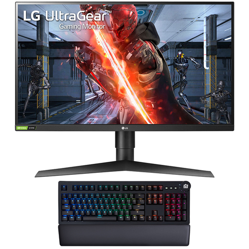 LG 27` UltraGear FHD IPS 1ms 240Hz HDR 10 Gaming Monitor + Deco Gaming Keyboard